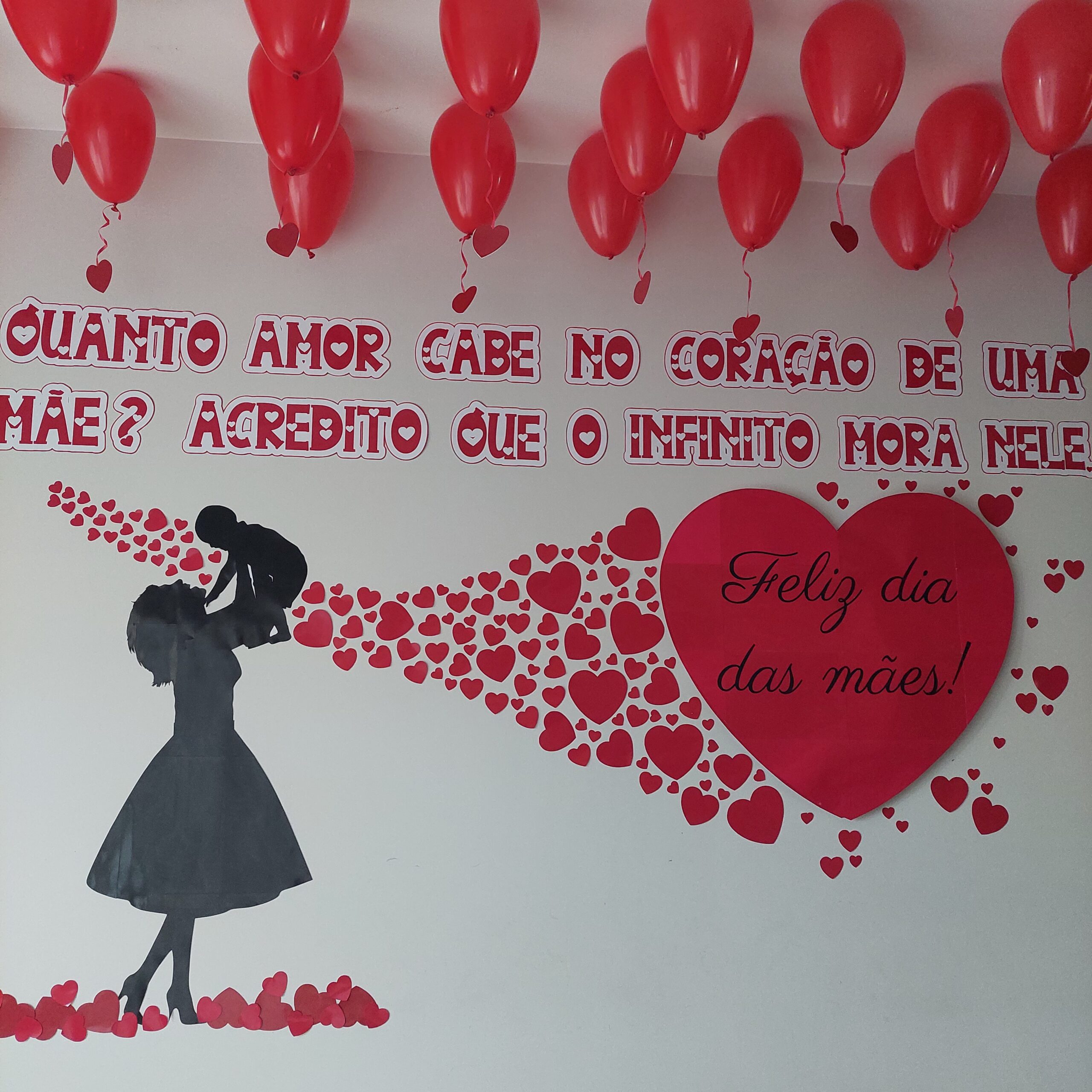 decoração dia das mães mural