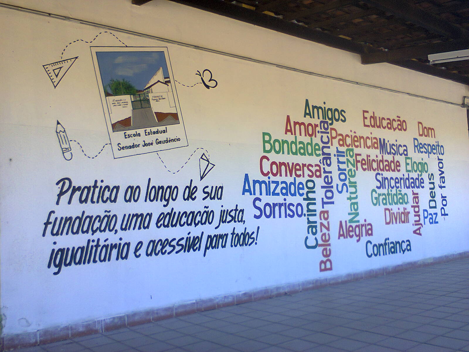 mural para alunos do ensino médio