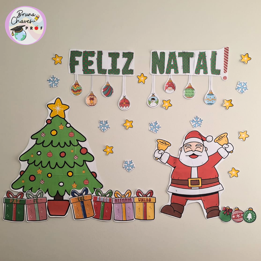ideias de painel de natal para escola
