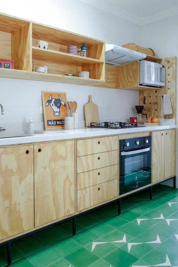 ideias de nicho parede cozinha decorados