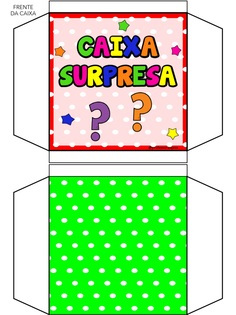 nomes criativos para caixa surpresa