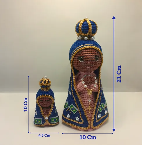 erros comuns ao fazer amigurumi de nossa senhora aparecida