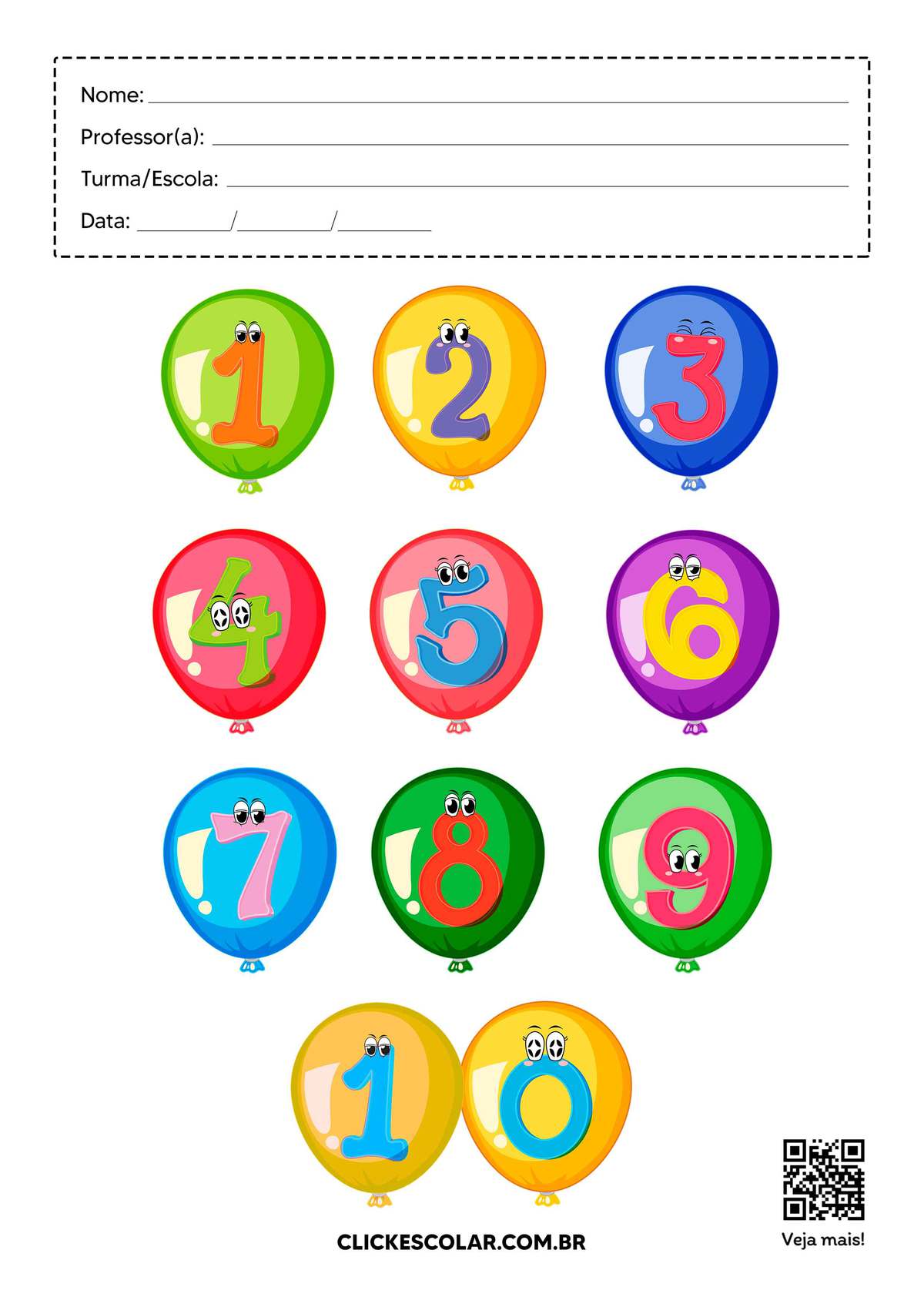 números para imprimir