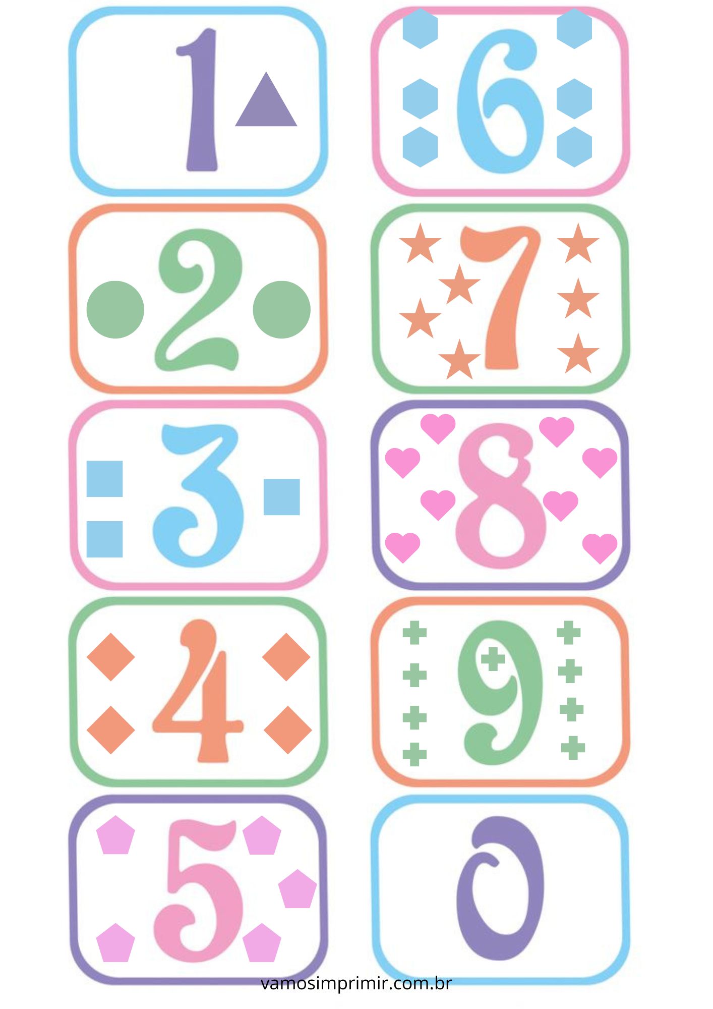 moldes de números grandes para festas infantis