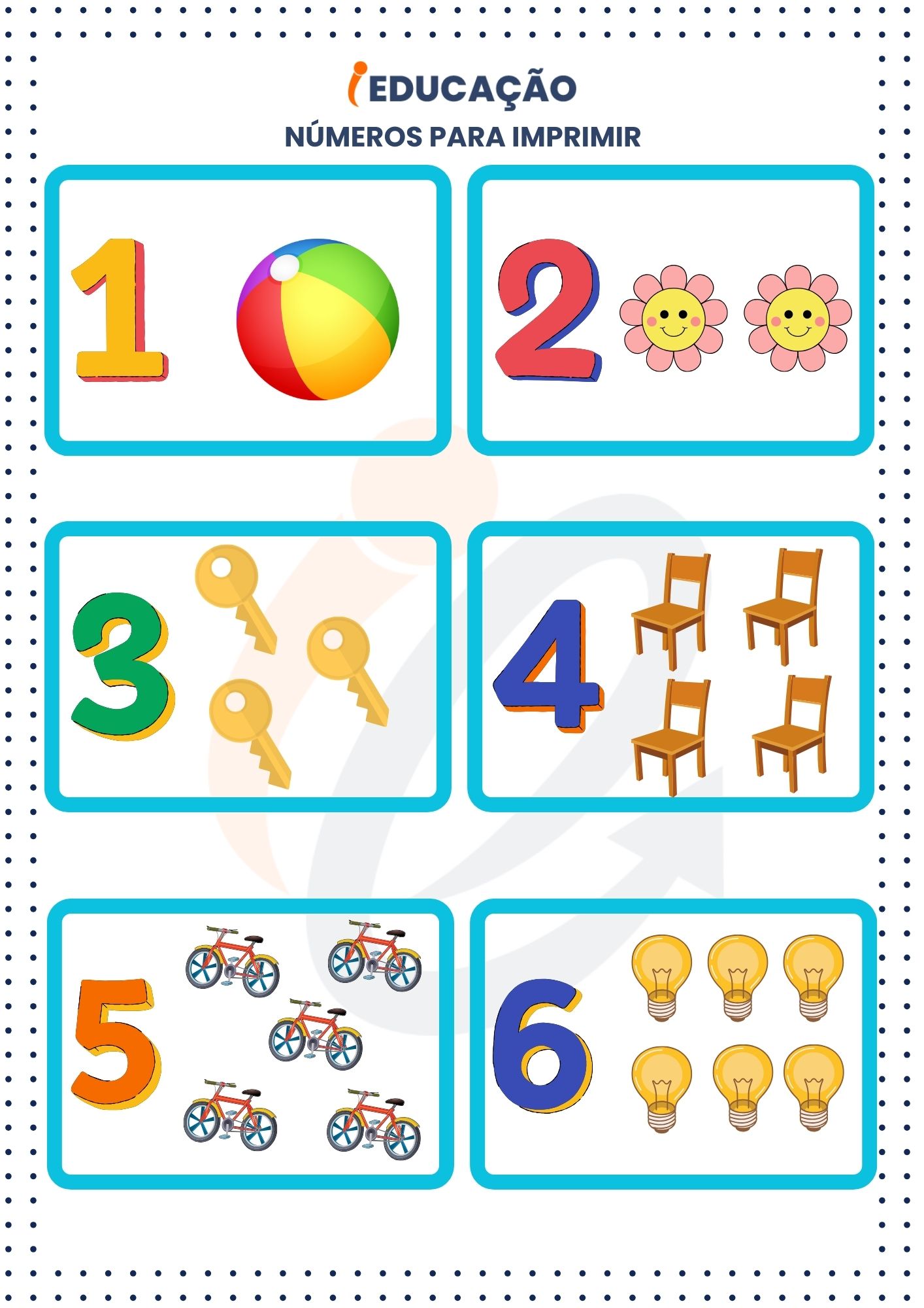 números para imprimir e colorir