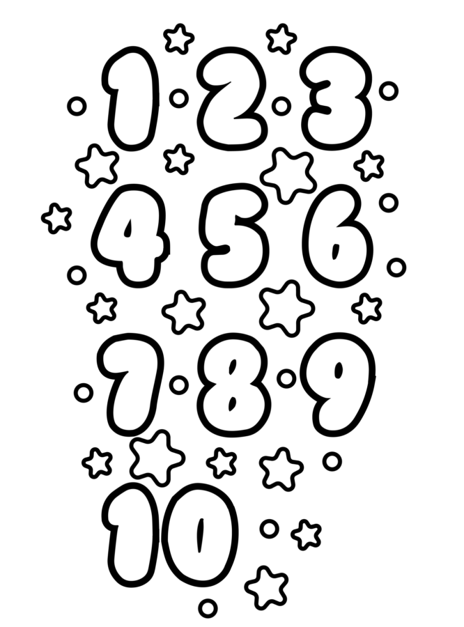 numerais em EVA para imprimir