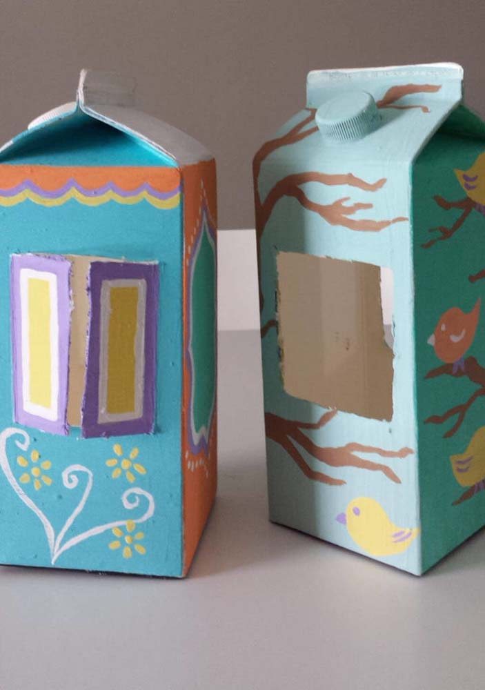 o'que fazer com caixa de leite