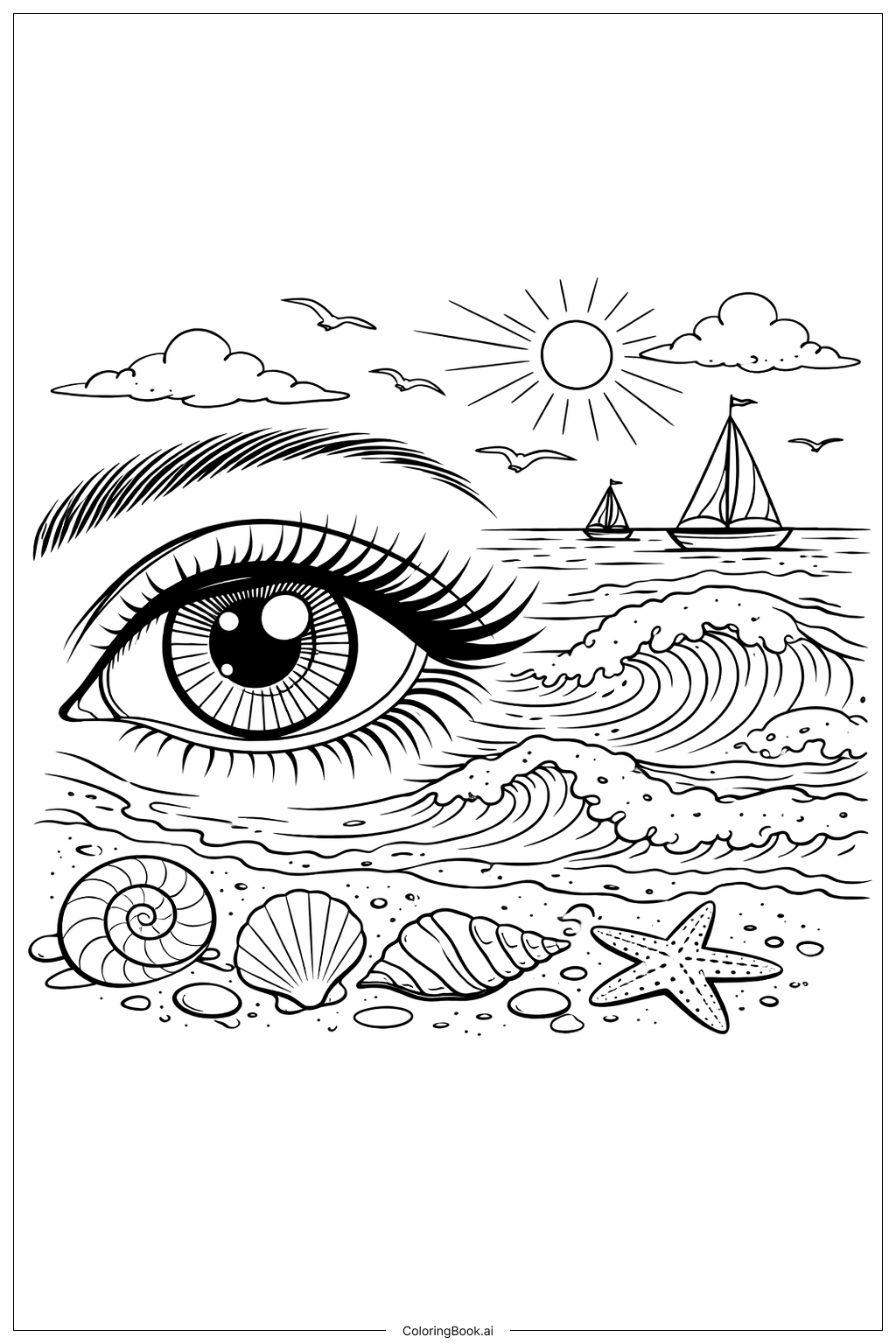 quanto custa comprar desenhos de olhos para colorir