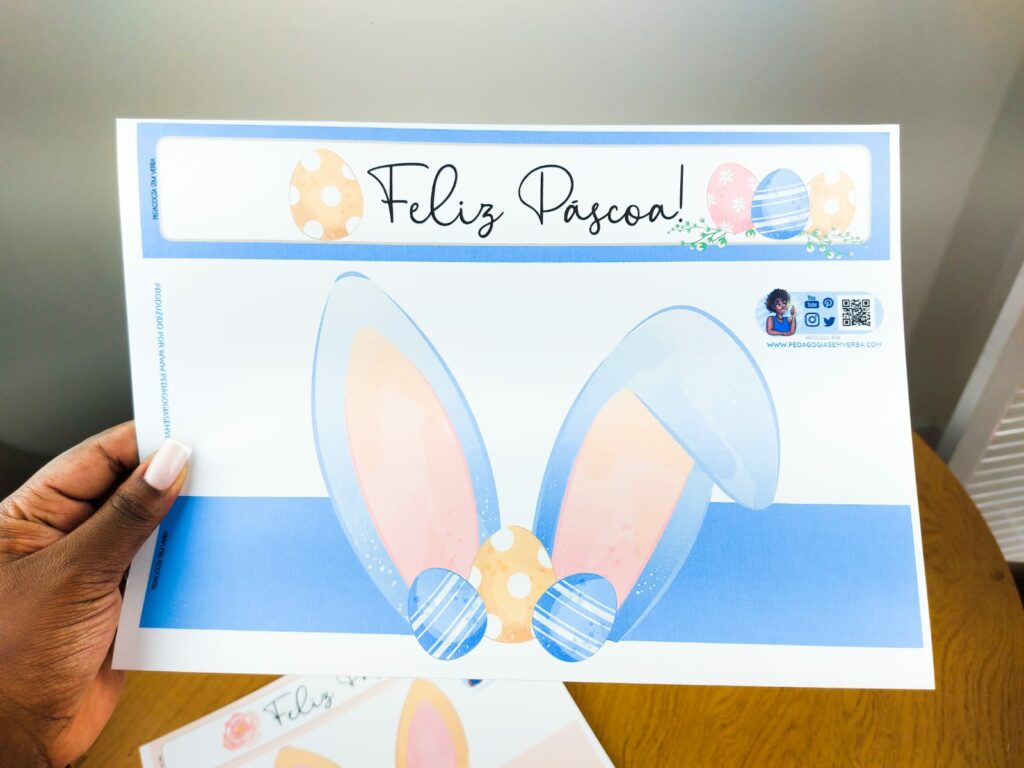 orelha de coelho azul para festa junina