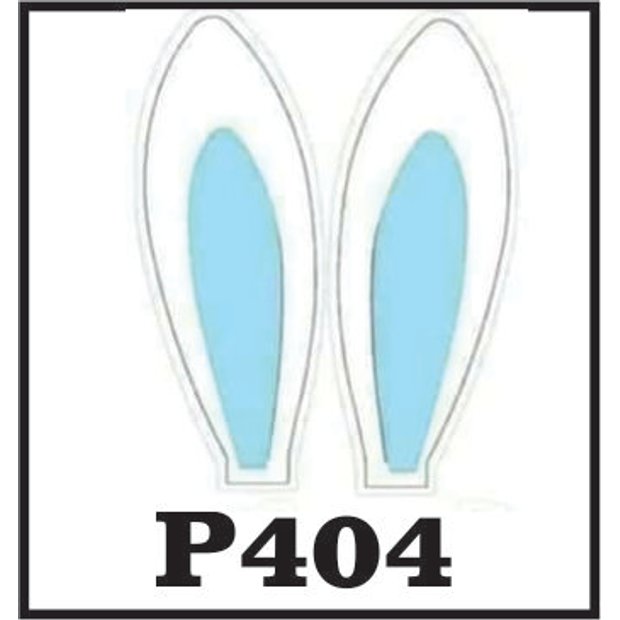 molde orelha de coelho azul para imprimir