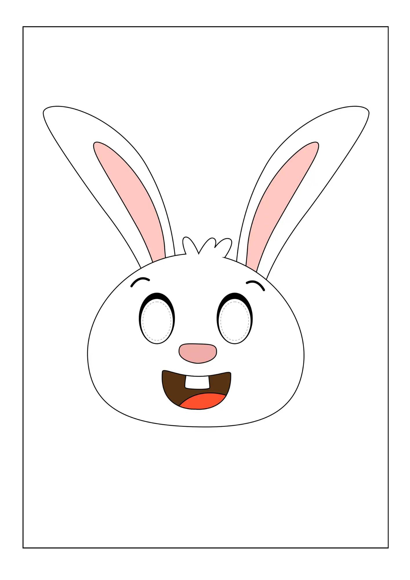 estampa orelha de coelho