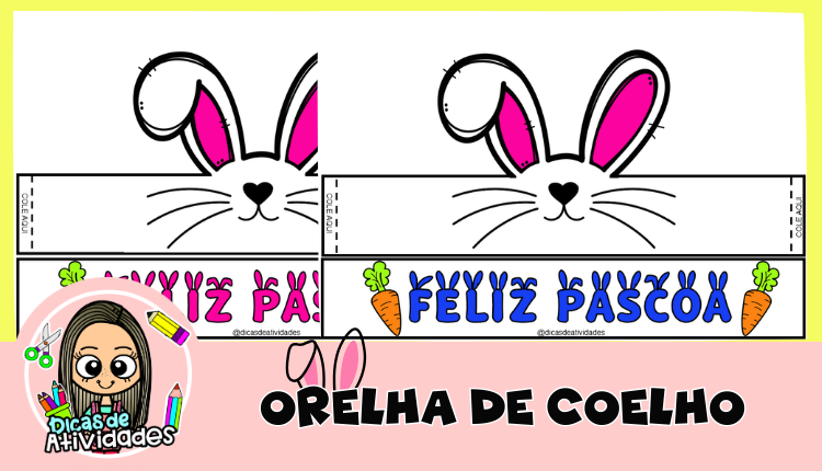 orelhinhas de coelho para colorir