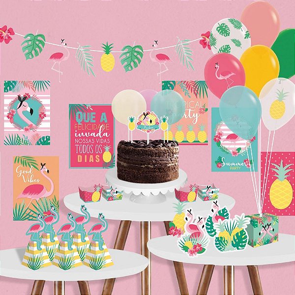 como fazer painel de folhas para festa tropical