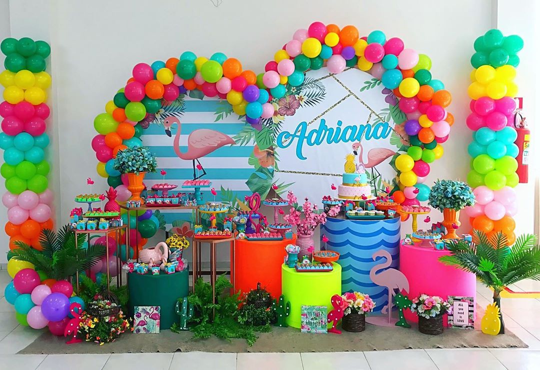ideias de decoração festa tropical simples e barata