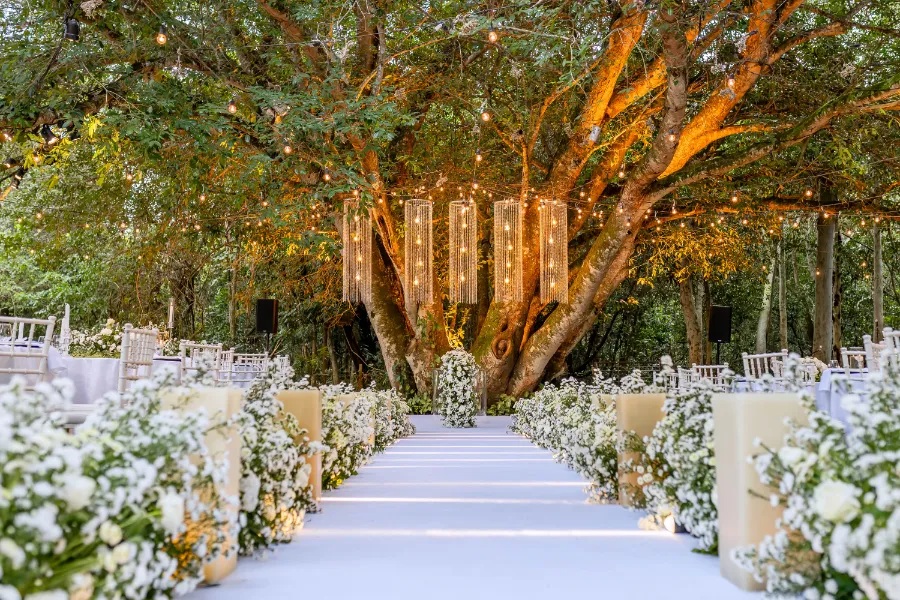 ornamentação para casamento em sitio