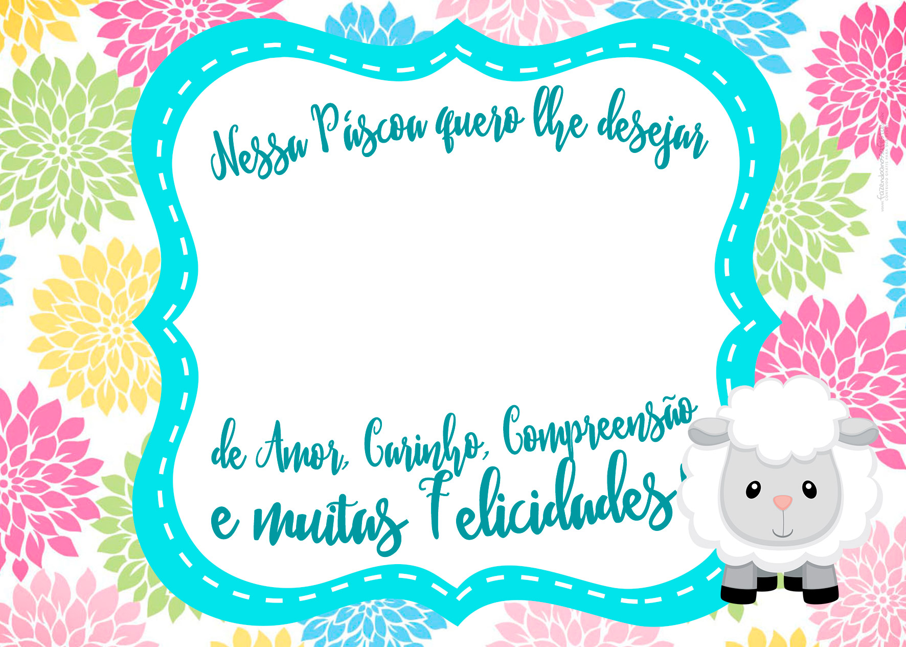 ovelha de pascoa para colorir