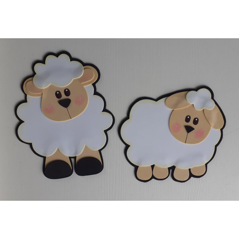 molde ovelha eva para imprimir