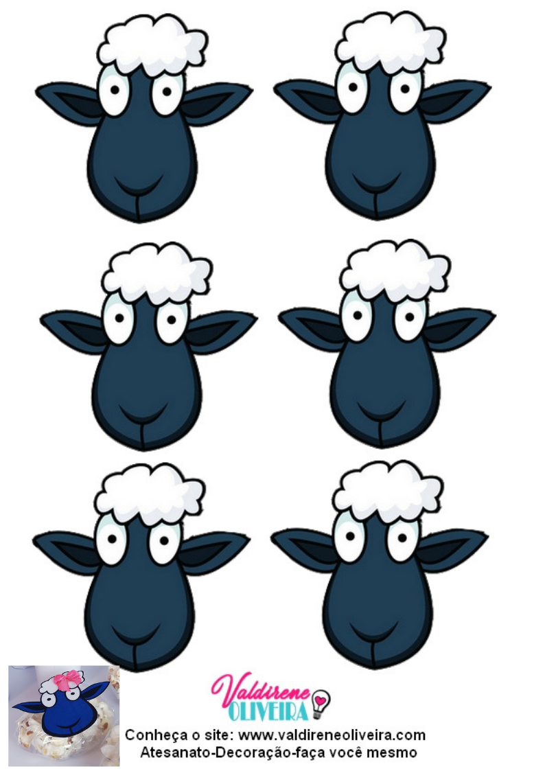 molde ovelha decoracao