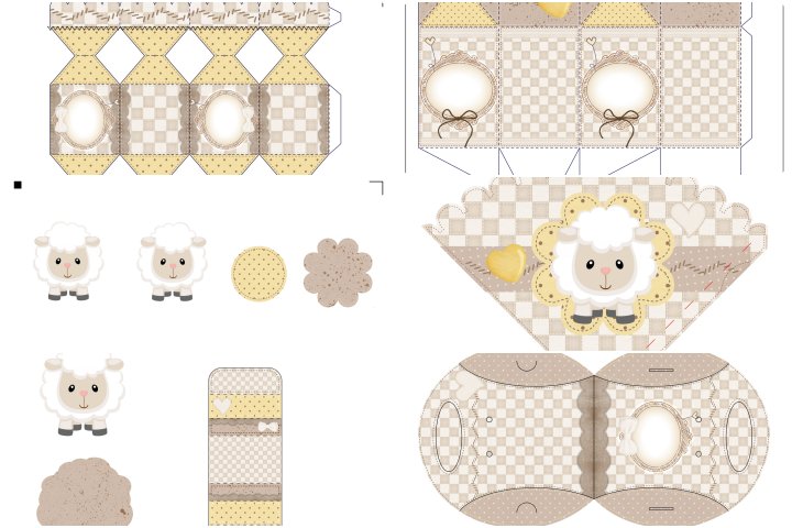 molde ovelhinha feltro para imprimir