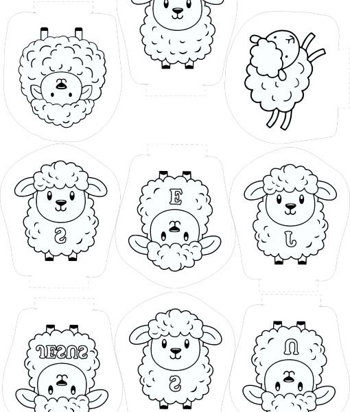 lembrancinha ovelhinha para imprimir