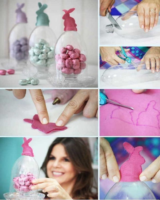 Ovo de Páscoa com rolo de papel higiênico