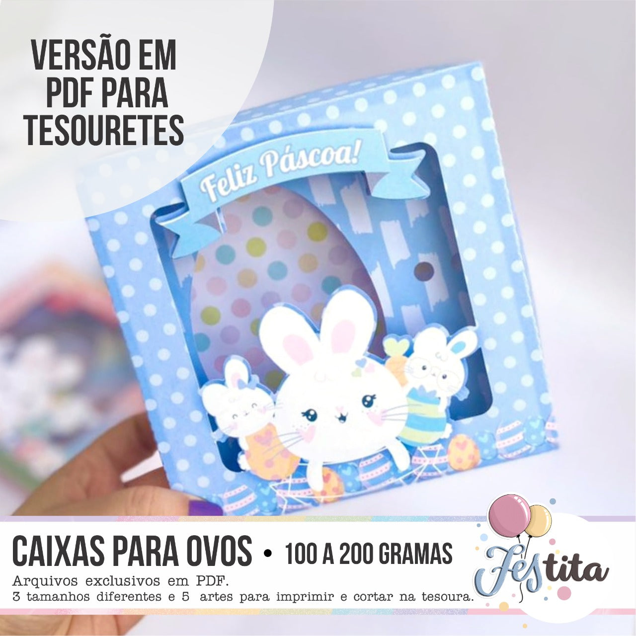 ovo de páscoa para imprimir e montar