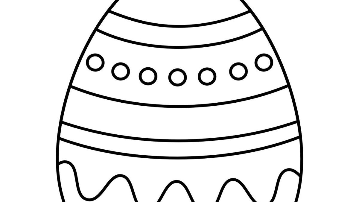 desenho de ovo de páscoa para imprimir