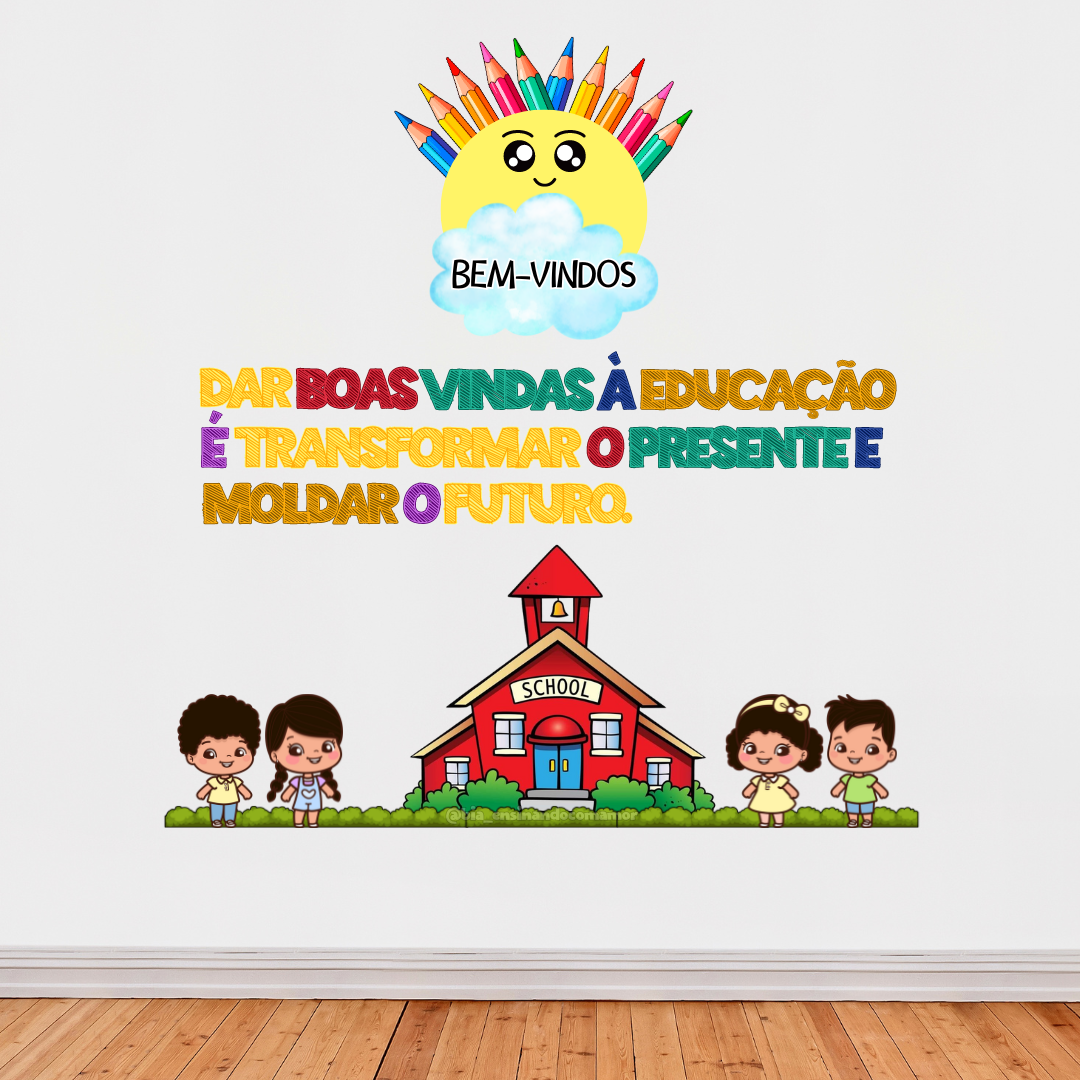 painel de boas vindas para imprimir grátis