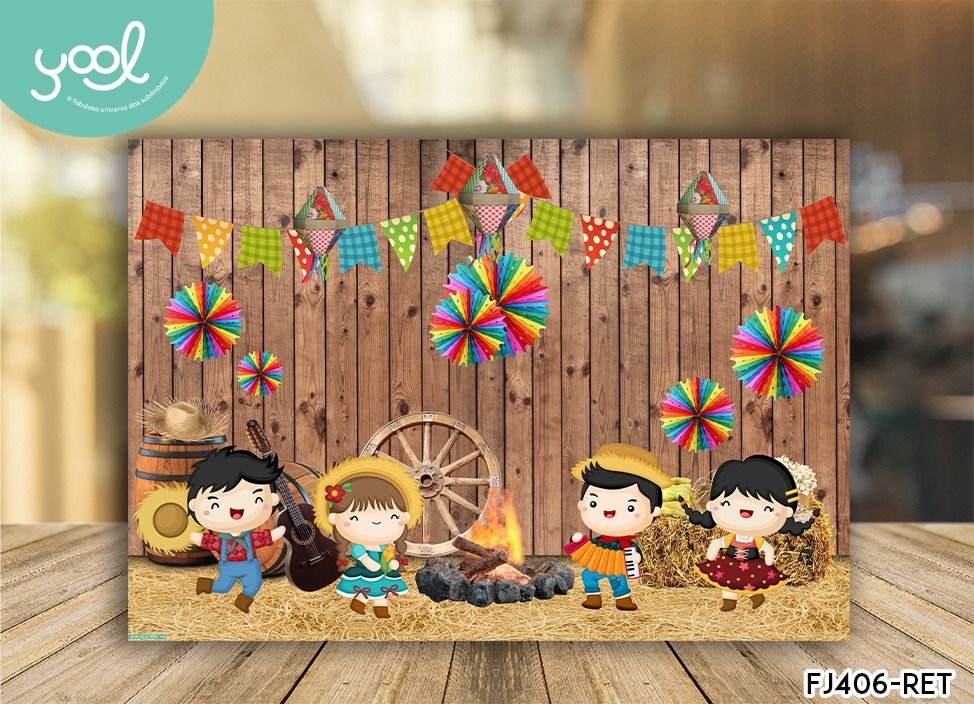 painel de festa junina para escola