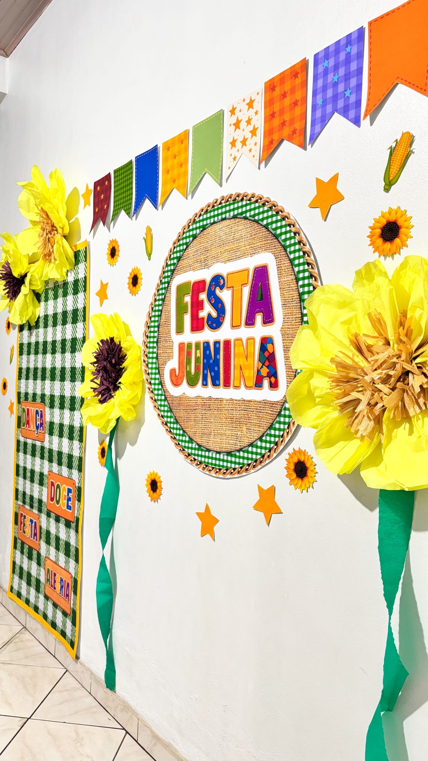 painel de festa junina para escola