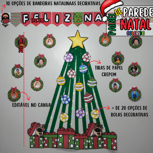 painel de natal escolar
