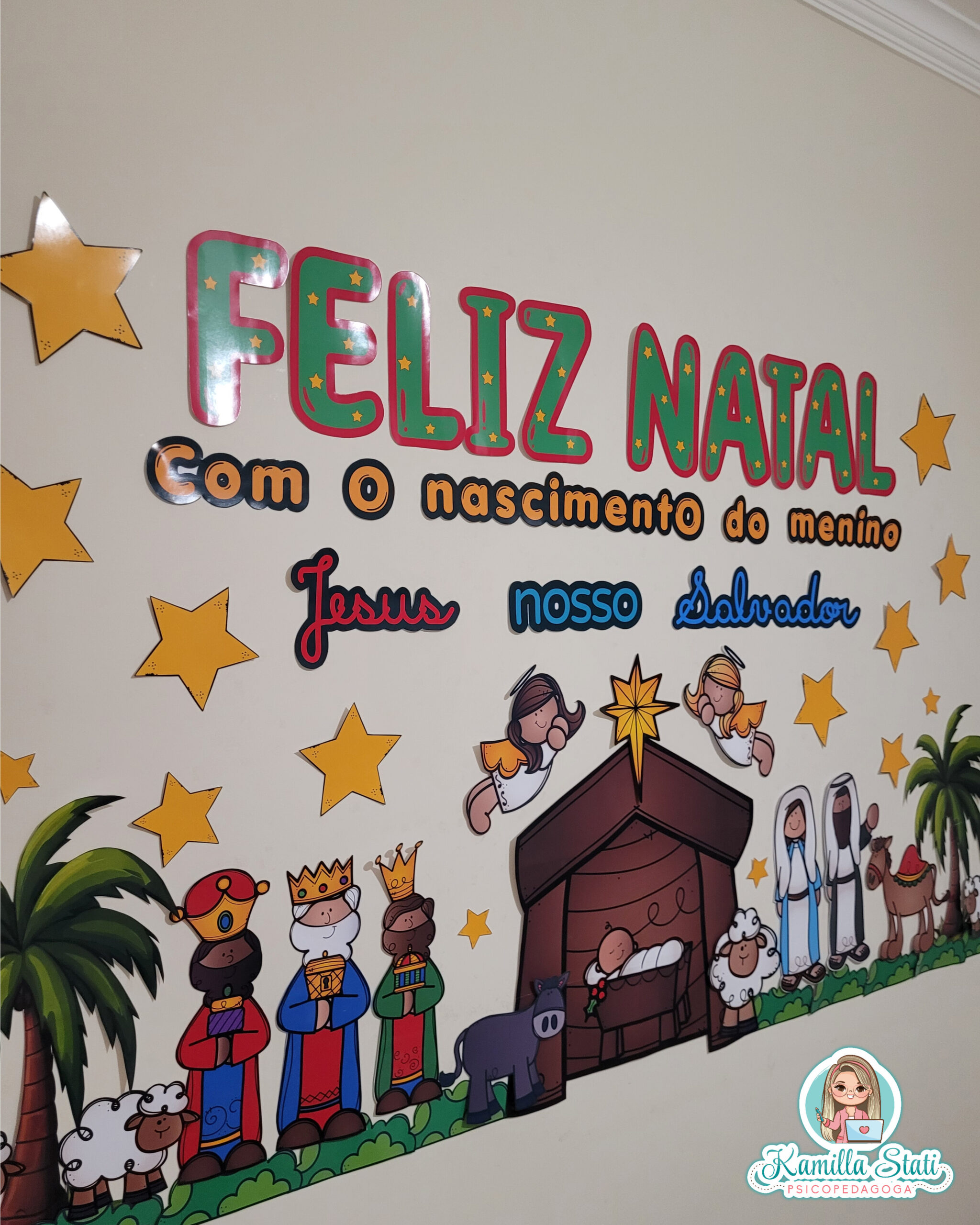 painel de natal escolar