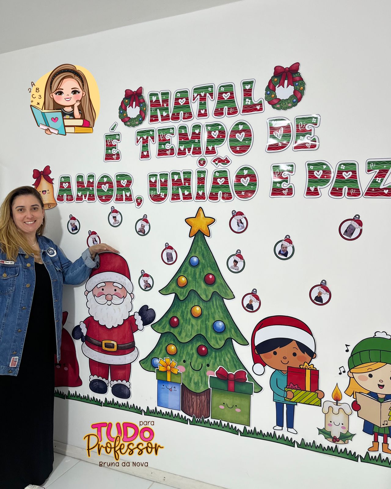 painel de natal para educação infantil