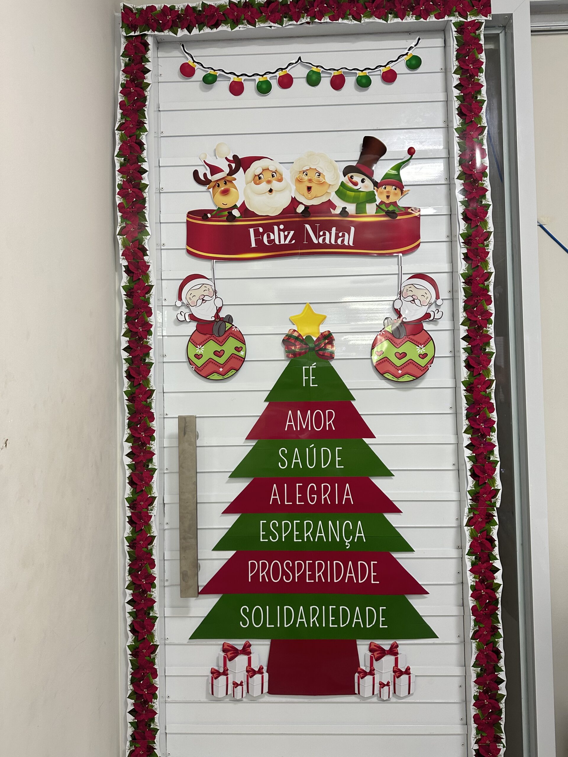 como fazer painel de natal simples