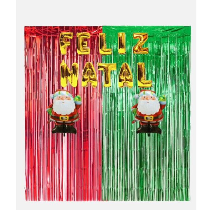 painel de natal com papel