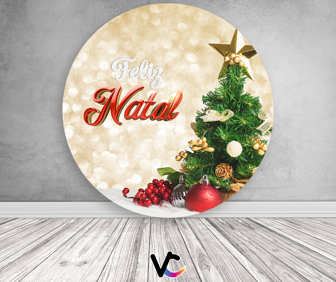 painel de natal com balões