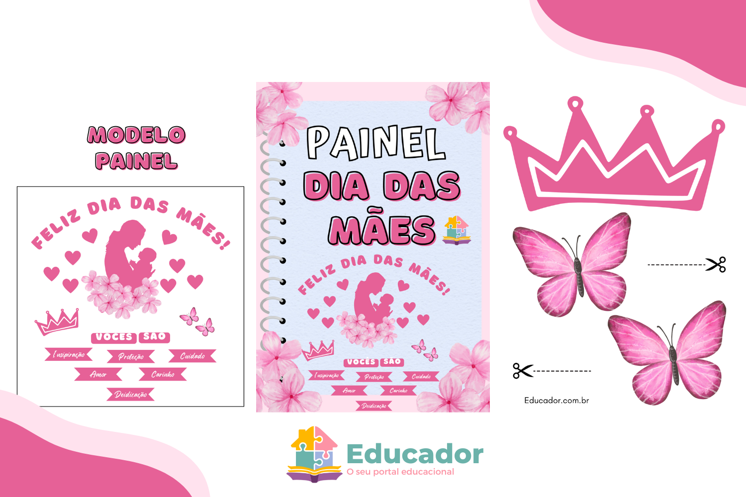 custo médio painel dia das mães educação infantil