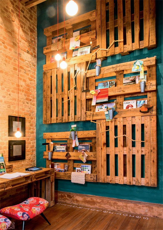 palette na decoração