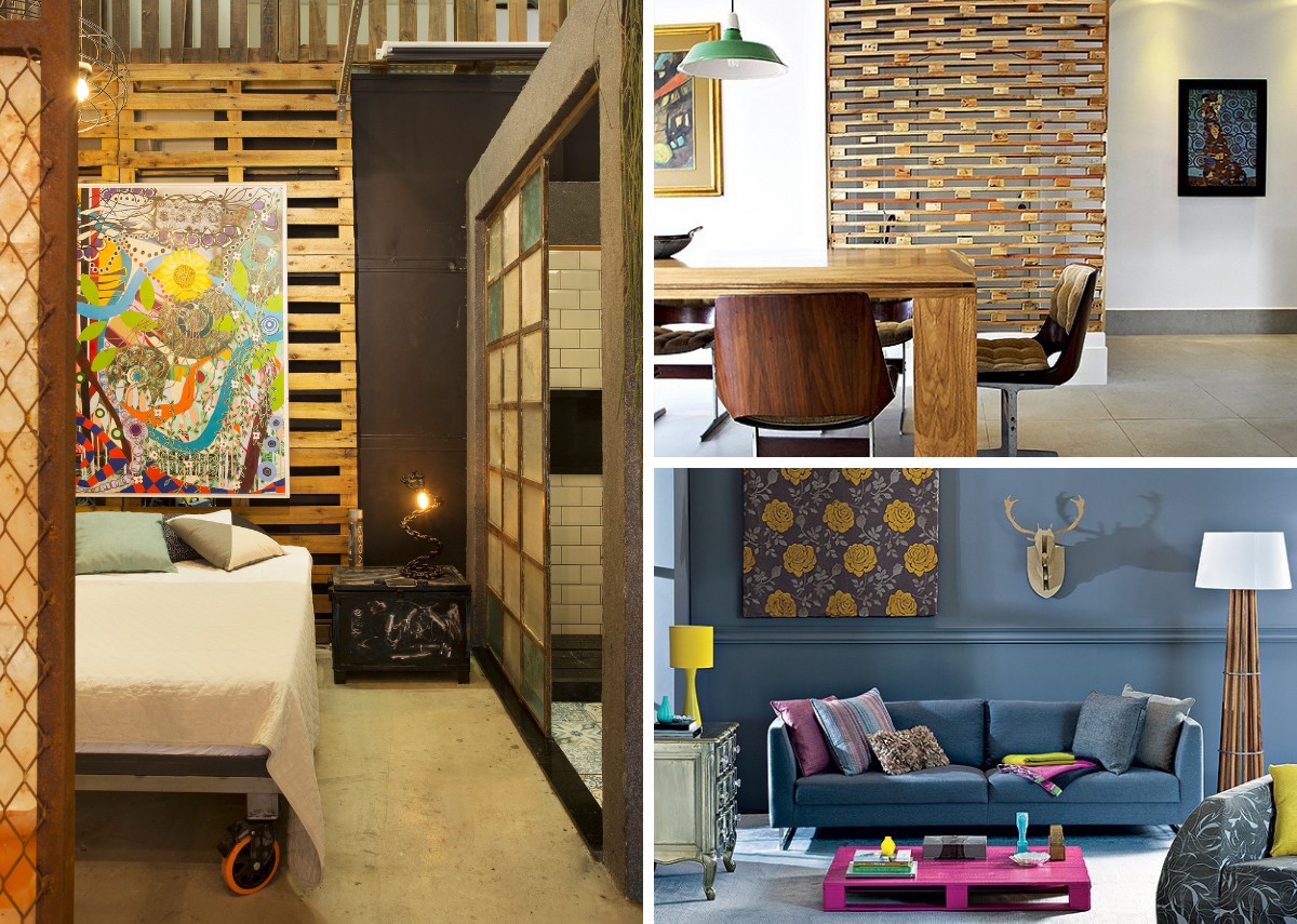 palette na decoração