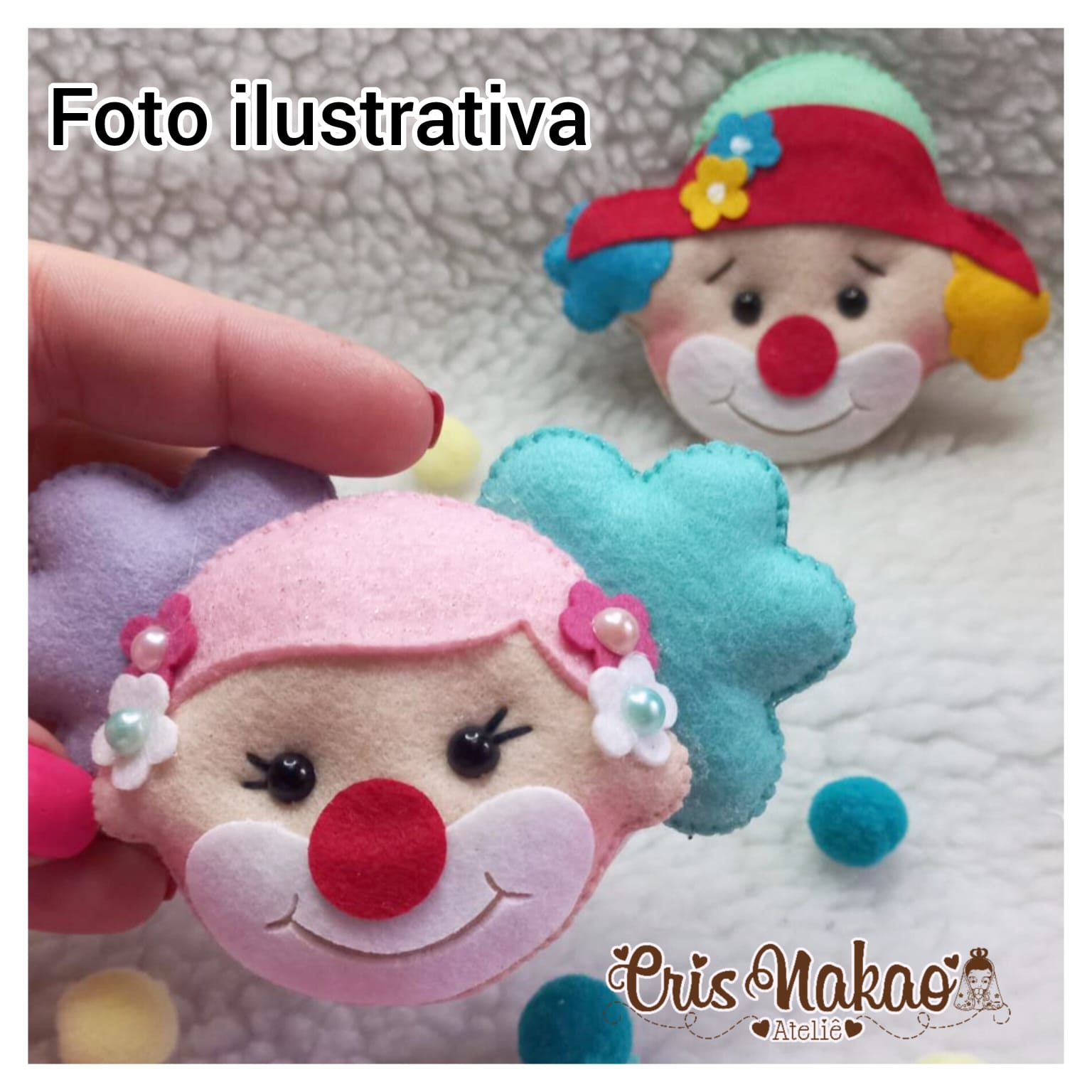 Palhaço das Emoções em Feltro: Recurso Lúdico para Crianças