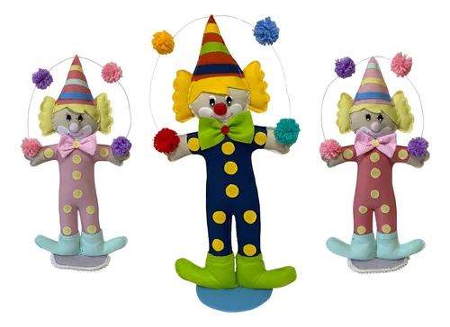 palhaços de feltro