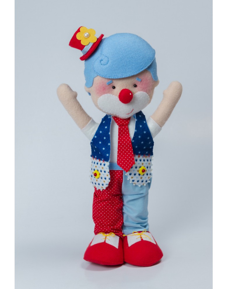 Os Melhores Moldes Gratuitos de Palhaços de Feltro para Iniciantes