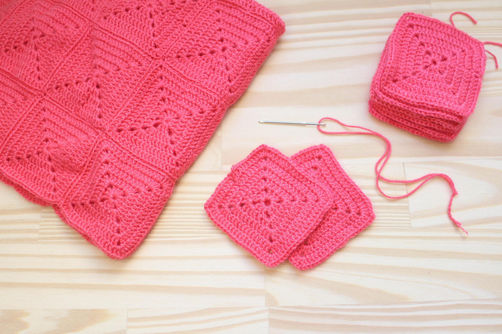 paninho de croche quadrado