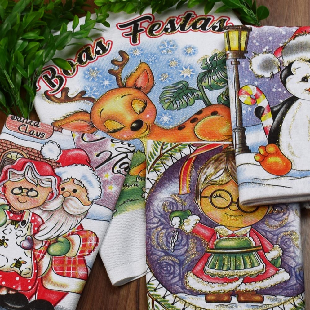 5 ideias de títulos: 1. Patchcolagem Natalina: Transforme seus Panos de Prato! 2. Guia Completo: Como Fazer Panos de Prato de Natal com Patch Aplique. 3. Ideias Criativas: Panos de Prato Temáticos para o Natal. 4. Patchcolagem para Iniciantes: Panos de Prato Festivos. 5. Decore sua Cozinha: Panos de Prato de Natal com Colagem.