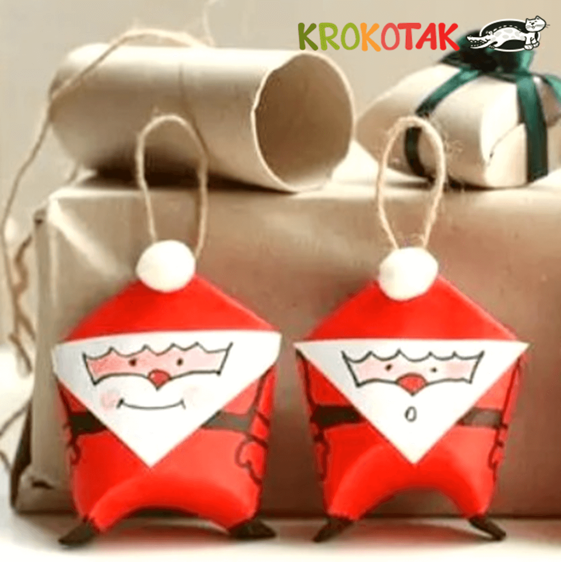 melhores ideias papai noel caixa papelão natal