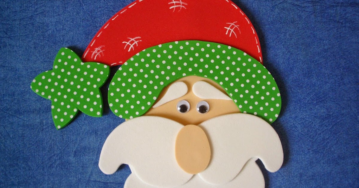 Molde Papai Noel de EVA pequeno