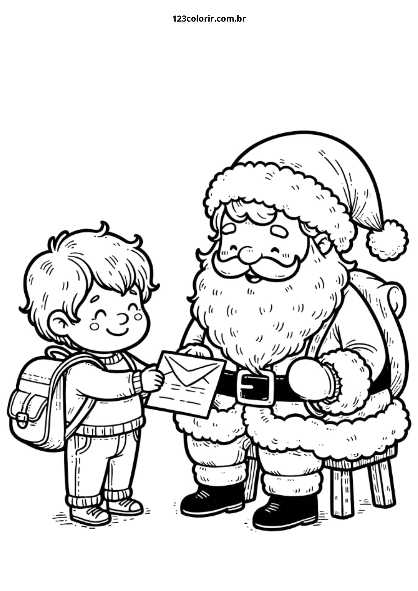 desenhos do papai noel para imprimir grátis