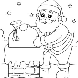 desenhos de natal para colorir papai noel
