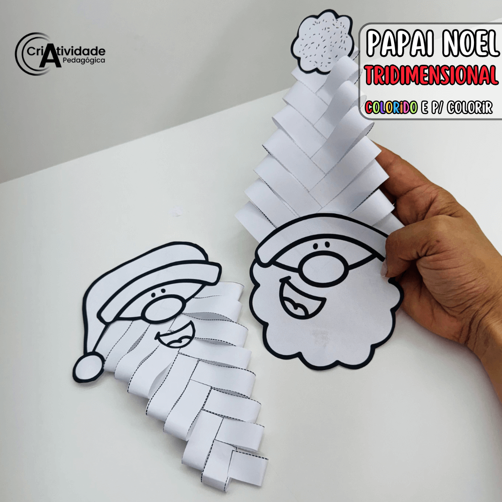 papai noel desenho kawaii para colorir