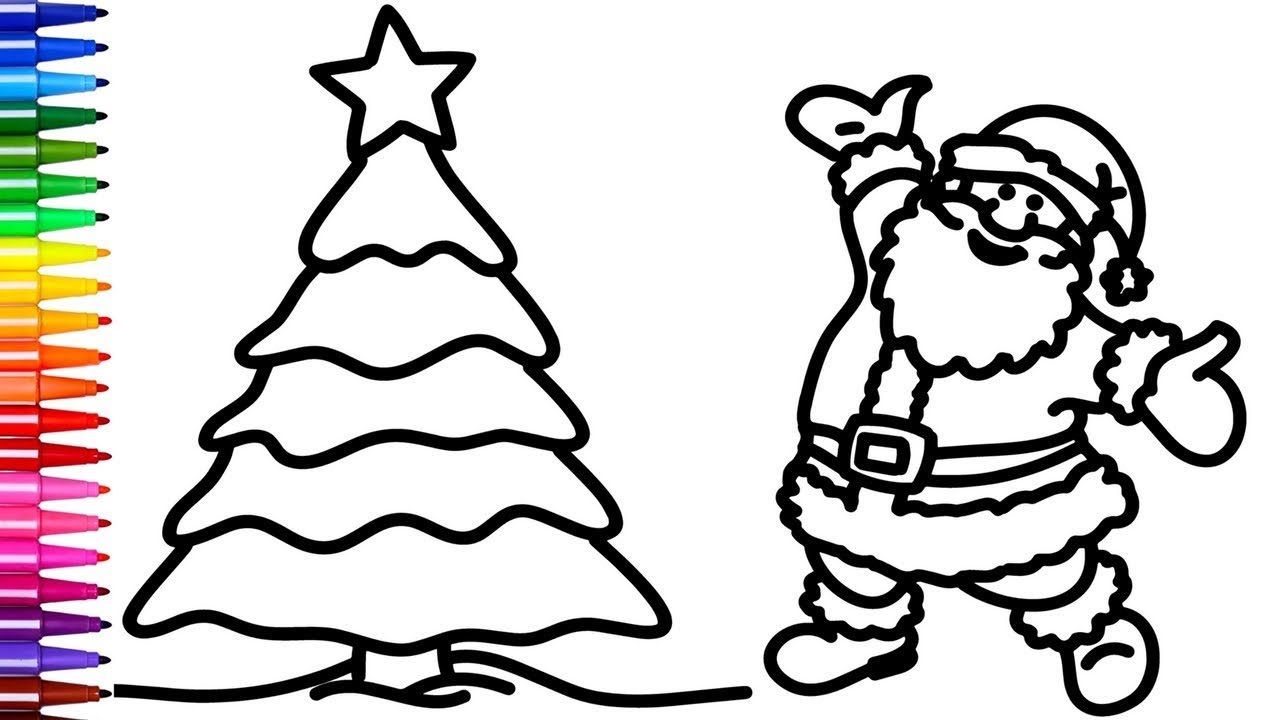 papai noel desenho para imprimir em tamanho grande